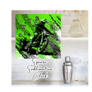 Square Clock Sublimation Print - Motorcross