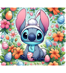 Easter Blue Alien 20oz Skinny Tumbler Printed Paper