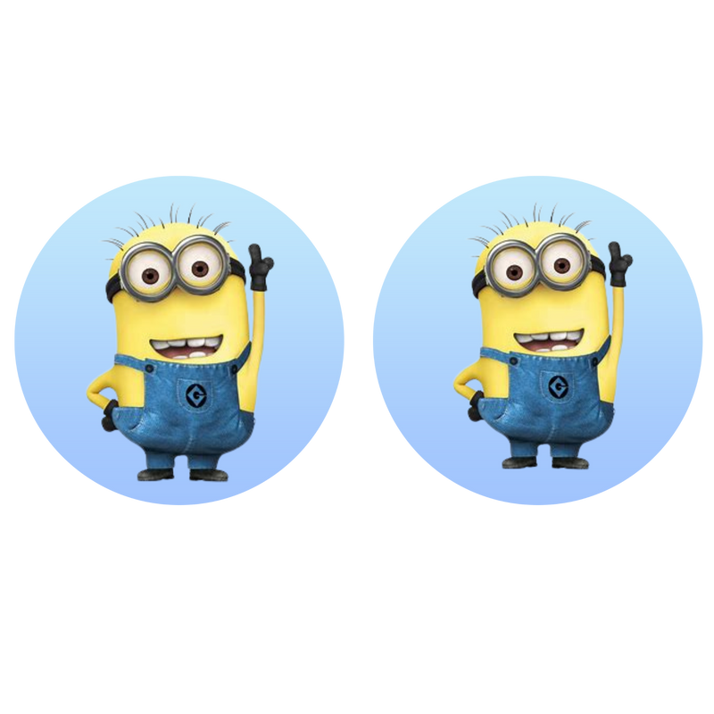 5cm Round Keyring Print - Minion