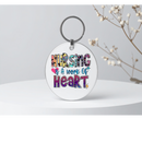 5cm Round Keyring Print - Nurse