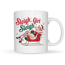 Sleigh Girl Printed Sublimation Paper for 11oz mug