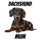 20oz Skinny Tumbler Printed Paper - Black Dog Dachshund Mum