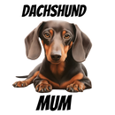 20oz Skinny Tumbler Printed Paper - Brown Dog Dachshund Mum