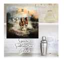 Square Clock Sublimation Print - Horses
