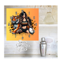 Square Clock Sublimation Print - Tiger