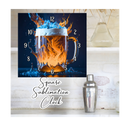 Square Clock Sublimation Print - Beer