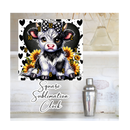 Square Clock Sublimation Print - Cow