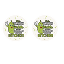 5cm Round Keyring Print - Funny Pickle