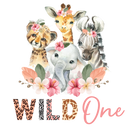 DTF Transfer Sheet - Wild one Leopard