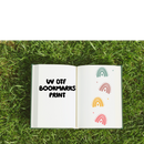 UV DTF Bookmark Print - Pastel Rainbows