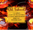 Old Fashioned 20oz Skinny Tumbler Printed Paper