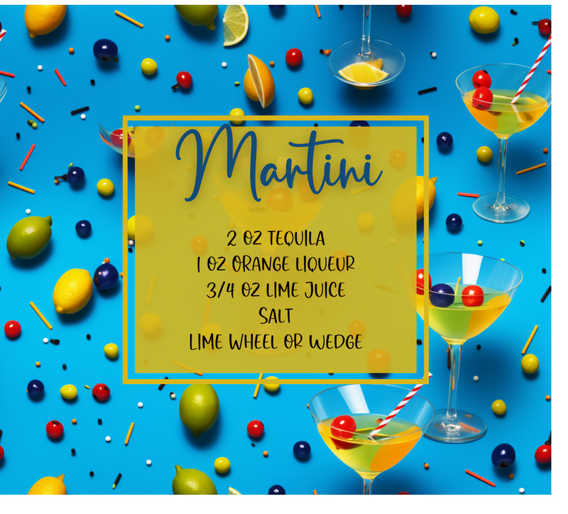 Martini 20oz Skinny Tumbler Printed Paper