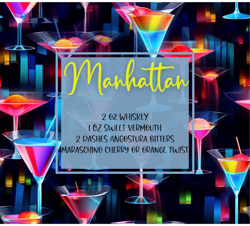 Manhattan 20oz Skinny Tumbler Printed Paper