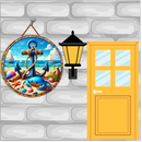 Sublimation Round Welcome Print - Beach