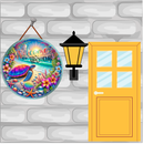 Sublimation Round Welcome Print - Beach House Turtle