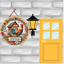 Sublimation Round Welcome Print - Welcome to our Coop