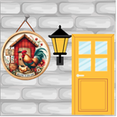 Sublimation Round Welcome Print - Welcome to our Coop
