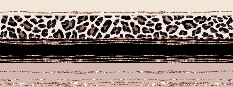 Blush Leopard printed Sublimation Paper for 11oz mug.