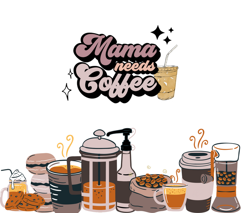 20oz Skinny Tumbler Printed Paper - Coffee