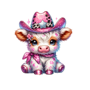 DTF Transfer Sheet - Pink Cowgirl