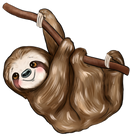 DTF Transfer Sheet - Cute Sloth