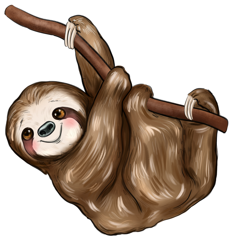 DTF Transfer Sheet - Cute Sloth