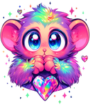 DTF Transfer Sheet - Gemstone Monkey