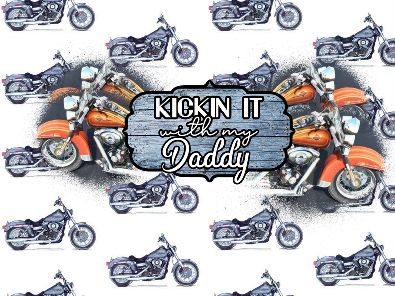 Biker Dad 20oz Tumbler and 12oz Sippy cup Sublimation Print Set