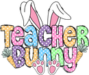 DTF Transfer Sheet - Teacher Bunny