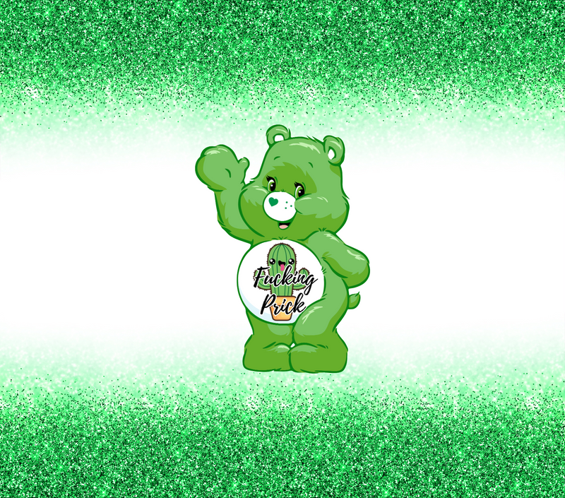 Pickle Care Bear 20oz Skinny Tumbler Printed Paper