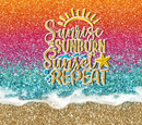 20oz Skinny Tumbler Printed Paper - Glitter Beach