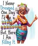 DTF Transfer Sheet - Funny Grandma