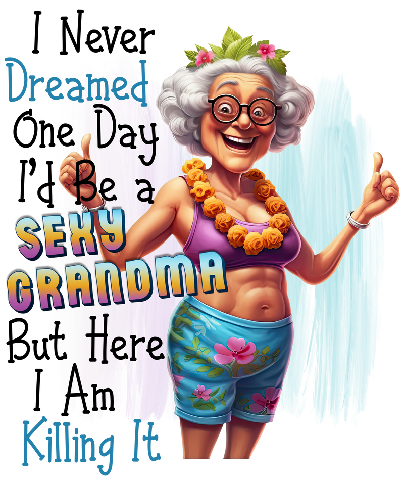 DTF Transfer Sheet - Funny Grandma