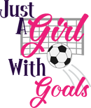 DTF Transfer Sheet  - Just a Girl with Goals