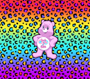 Rainbow Leopard Care Bear 20oz Skinny Tumbler Printed Paper