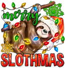 DTF Transfer Sheet - Merry Slothmass