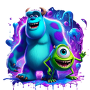 DTF Transfer Sheet - Purple Monster Splash