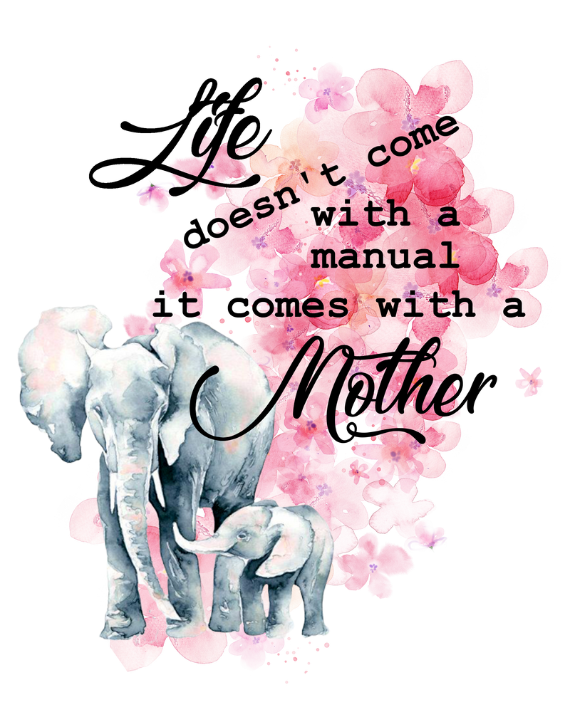 Mother's Day DTF Print - Life Doesn't come with a Manual