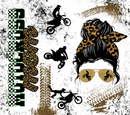 Motorcross Mom 20oz Skinny Tumbler Printed Paper