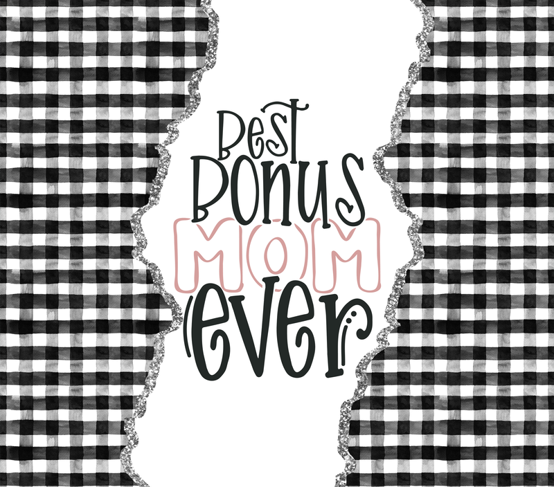 Bonus Mom 20oz Skinny Tumbler Printed Paper