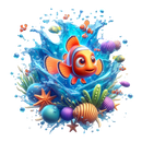 DTF Transfer Sheet - Ocean