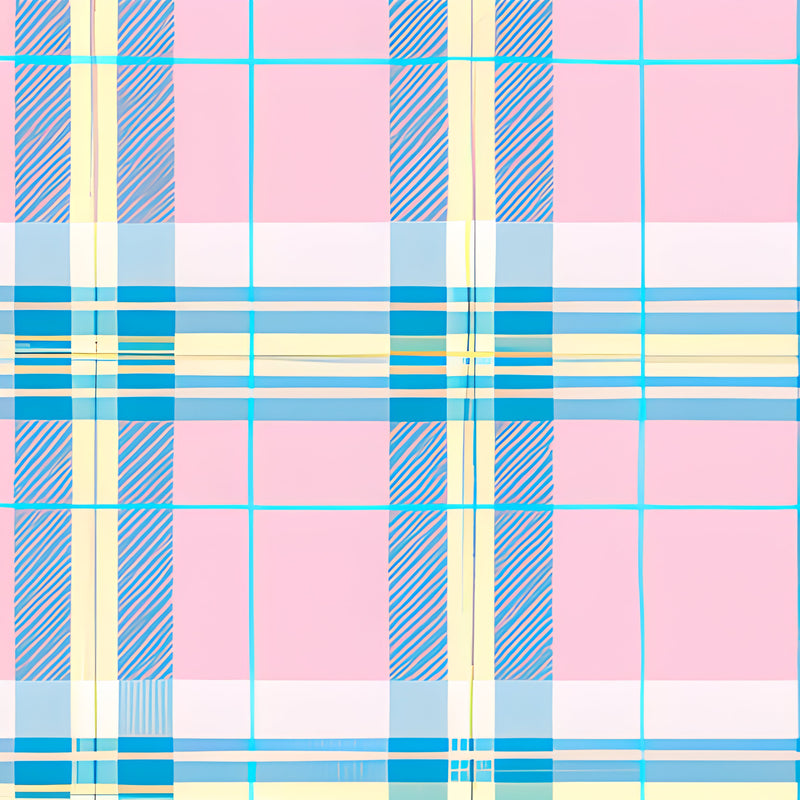 A4 Printed Sublimation Sheets- Pastel Pink Tartan