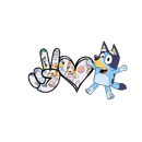 DTF Transfer Sheet - Blue Dog Love