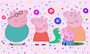 12oz Sublimation Flip Top Water Bottle Print -Peppa