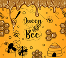Queen Bee 20oz Tumbler and 12oz Sippy cup Sublimation Print Set
