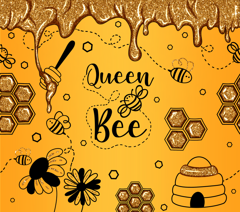 Queen Bee 20oz Tumbler and 12oz Sippy cup Sublimation Print Set