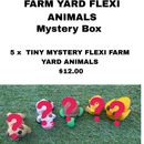 3D PRINTED TINY FLEXI FARM ANIMAL MYSTERY BOX