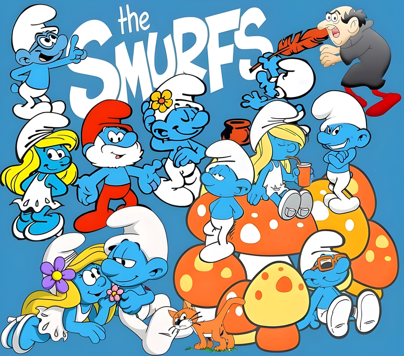 Mushroom Smurf 20oz Skinny Tumbler Printed Paper