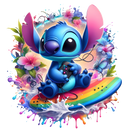 DTF Transfer Sheet - Blue Alien