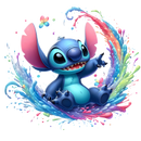 DTF Transfer Sheet - Blue Alien